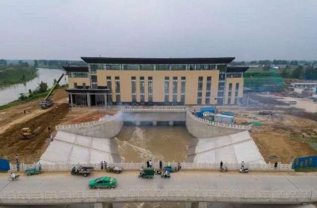 引江濟淮工程朱集泵站于克日正式供水